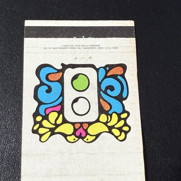 Unstruck 1969 Psychedelic Art Matchbook Lot of 4 Ohio Match Co Pop Art Designs - Picture 11 of 15